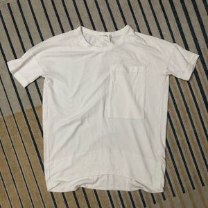 Rag & bone white loose fit knit top